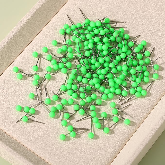XIHIRCD 200pcs Map Push Pins, Map Tacks Round Head Pins Small Thumb Tacks - Image 4