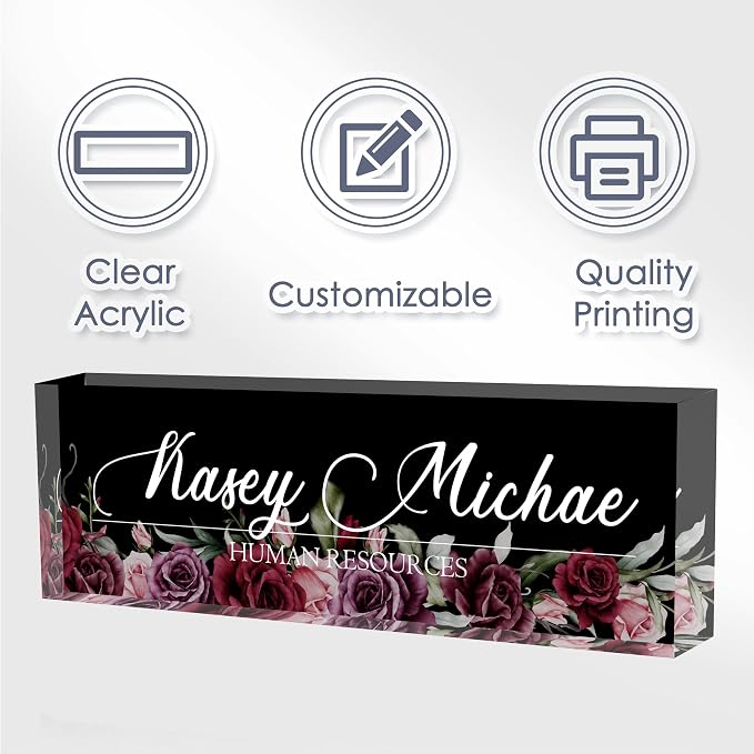 Desk Name Plate Personalized, Personalized Name Plate - Image 6