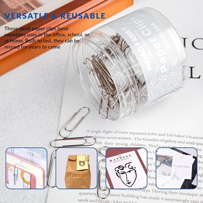 Small Paper Clips, 1.1 Inch Paper Clip - Image 5