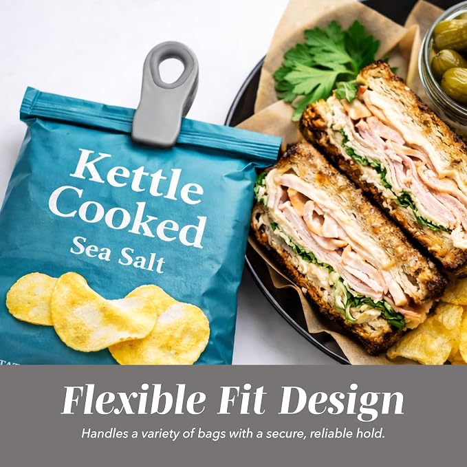COOK WITH COLOR Bag Clips with Magnet- Food, Bag Clips - Image 4