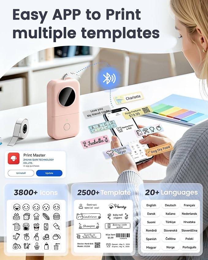 Phomemo Label Maker, D30 Label Maker Machine - Image 6
