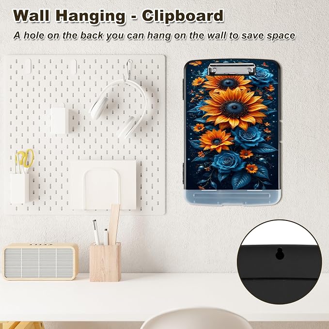 Clipboard with Storage, Nursing Clip Board 8.5 x 11 Storage Organization Box - Image 7