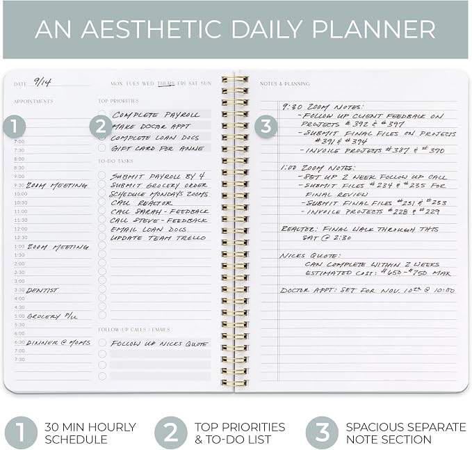 Beautiful Daily Planner And Notebook - Image 4