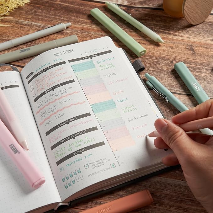 BLIEVE Bible Highlighters And Pens No Bleed, Chisel Tip & Rollerball Pens - Image 5