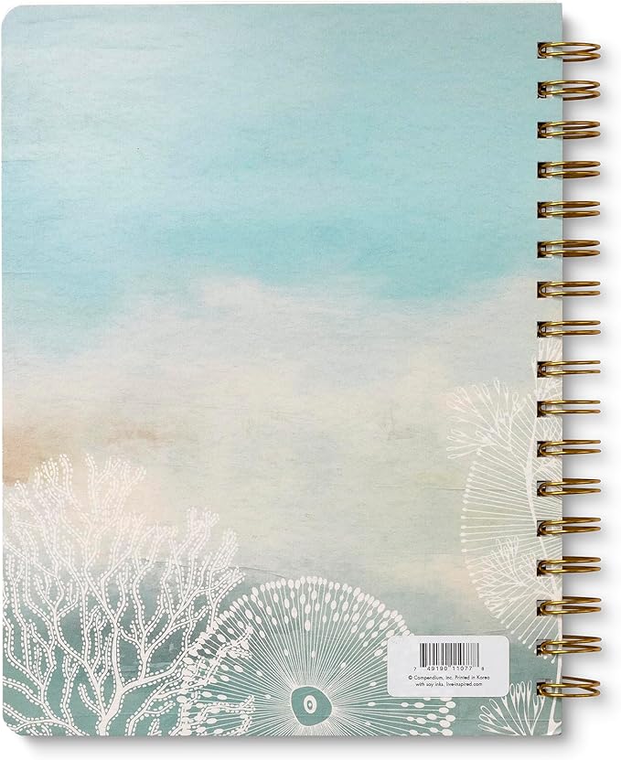 Compendium Spiral Notebook – Live Slow, Love True, Grow Free. – A Designer Spiral Notebook with 192 Lined Pages, College Ruled, 7.25" W x 9.25" H-DeskLoop Office