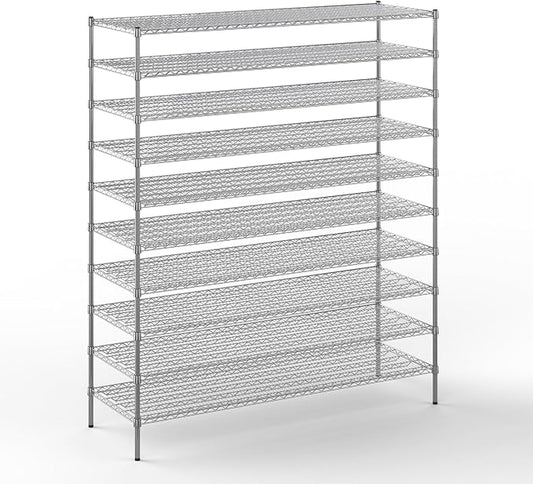 Regal Altair 24" Deep x 72" Wide x 86" Height Wire Shelving Kit | 10-Tier | NSF by Regal+Altair