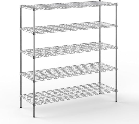 Regal Altair 21" Deep x 60" Wide x 64" Height Wire Shelving Kit | 5-Tier | NSF by Regal+Altair