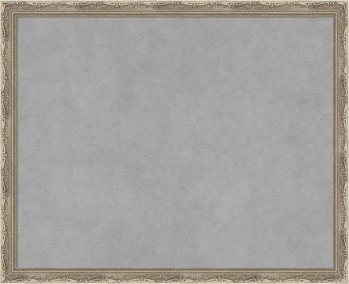Amanti Art Silver Framed Magnetic Board 18x22 Small Vision Board by AmantiArt