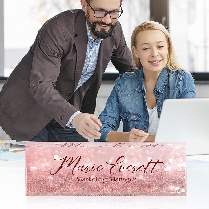 Desk Name Plate Personalized, Custom Name Plate - Image 2