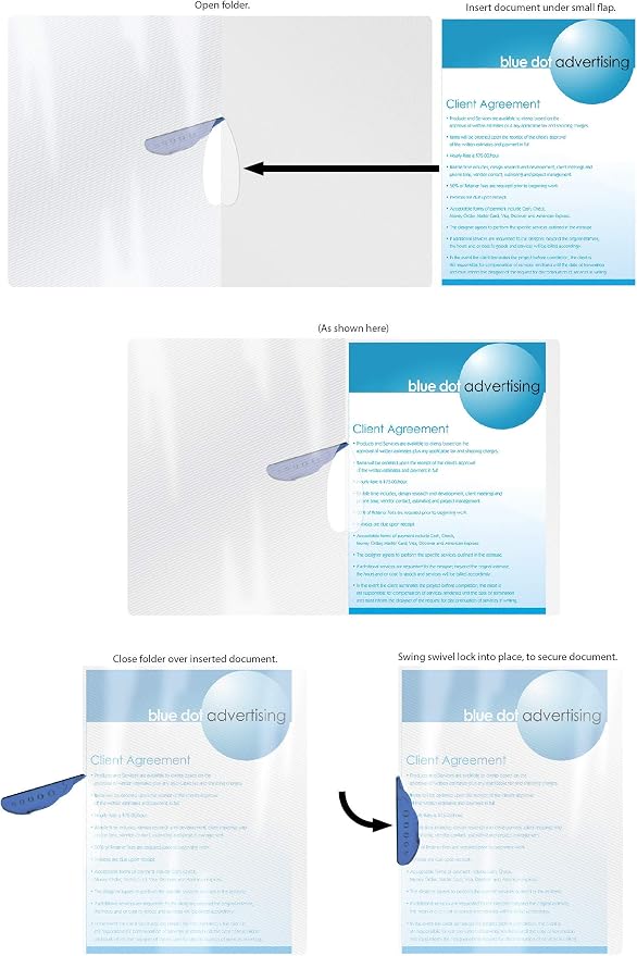 Better Office Products Presentation Folder Report Covers, No Punch Report Covers - Image 6