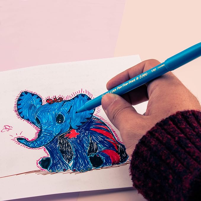 Pentel Arts Color Pen, 6 Color Set - Image 5