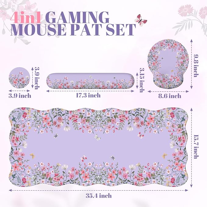 iCasso Desk Mat Set, Large Mouse Pad - Image 5