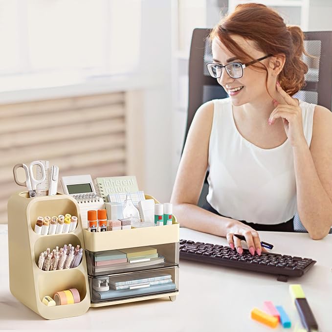HBlife Desk Organizer with Pen Pencil Holder - Image 7