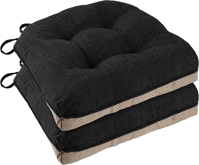 Chair Cushions for Dining Chairs 2 Pack, by FlyGulls