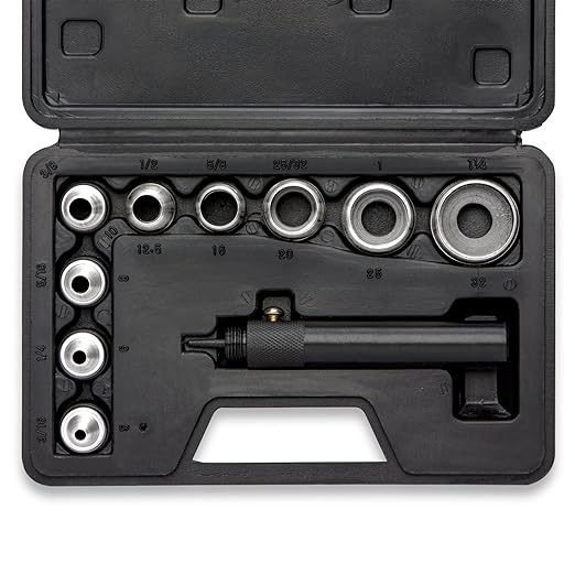 NEIKO 02614A Interchangeable Large Hollow Hole Punch Tool Set, 10 Piece by NeikoTools