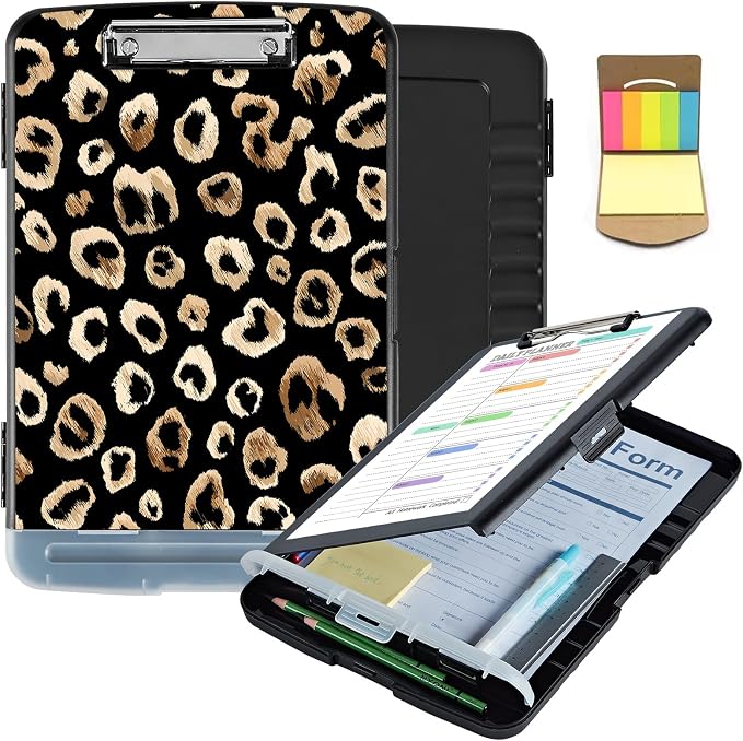 Clipboard with Storage & Pen Holder, Nursing Letter-Size 8.5x11 with by Unknown