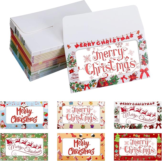 120 Packs Window Gift Card Envelopes Gift Sleeves Credit Size Business by Aranorun