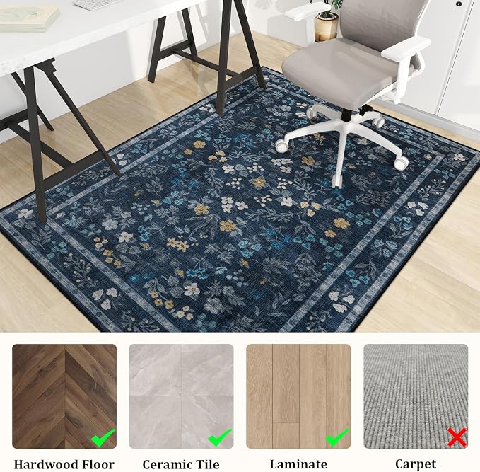chakme Office Chair Mat for Hardwood Floor, Machine Wash - Image 3