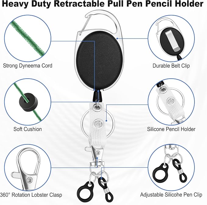 4 Pack Retractable Pencil Holder - Image 3