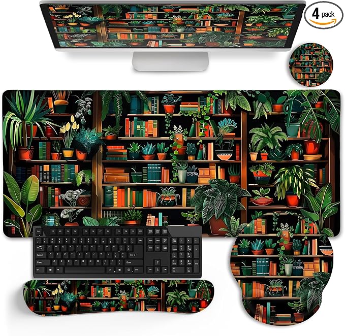 LIMKRIAN Book Mouse Pad Set Large Desk Matt by LIMKRIAN