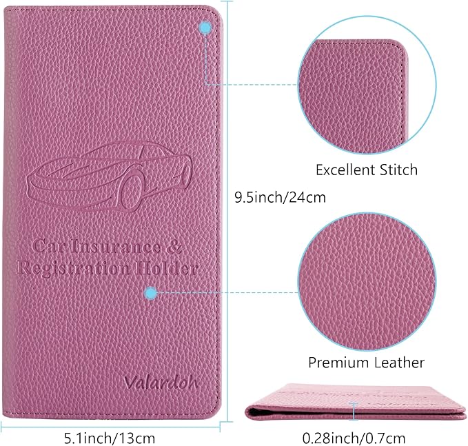 Valardoh Premium Car Registration and Insurance Card Holder, Car Document Holder - Image 4