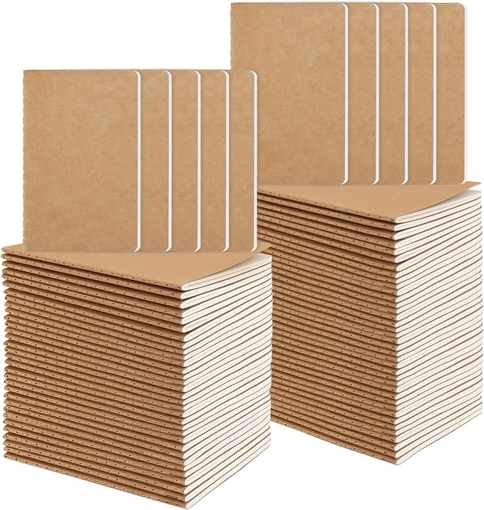 Oucaru 80 Pack Small Pocket Notebook, Mini Lined Notebook 3.5 x 5.5 Inches by Oucaru