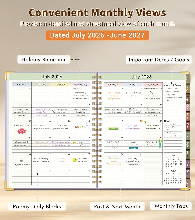 Teacher Planner 2026-2027, July 2026 - Image 2