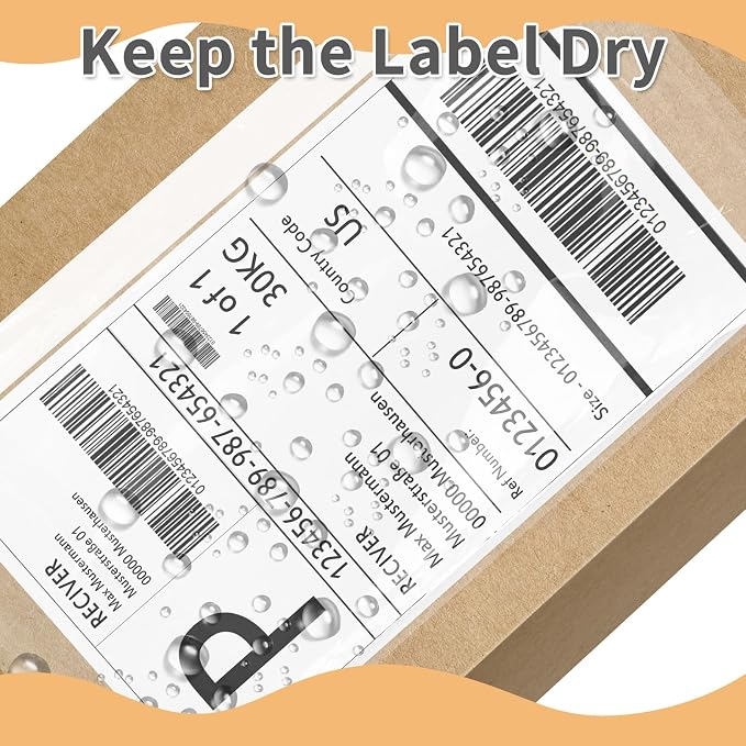 5.5" x 7.5" Shipping Label Sleeves Plastic Envelopes Self-Adhesive Top Loading - Image 3