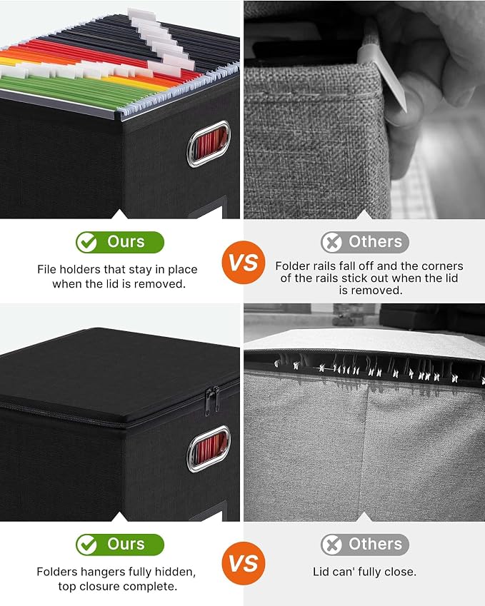 Oterri 1 Pack Large File Organizer Boxes - Image 4