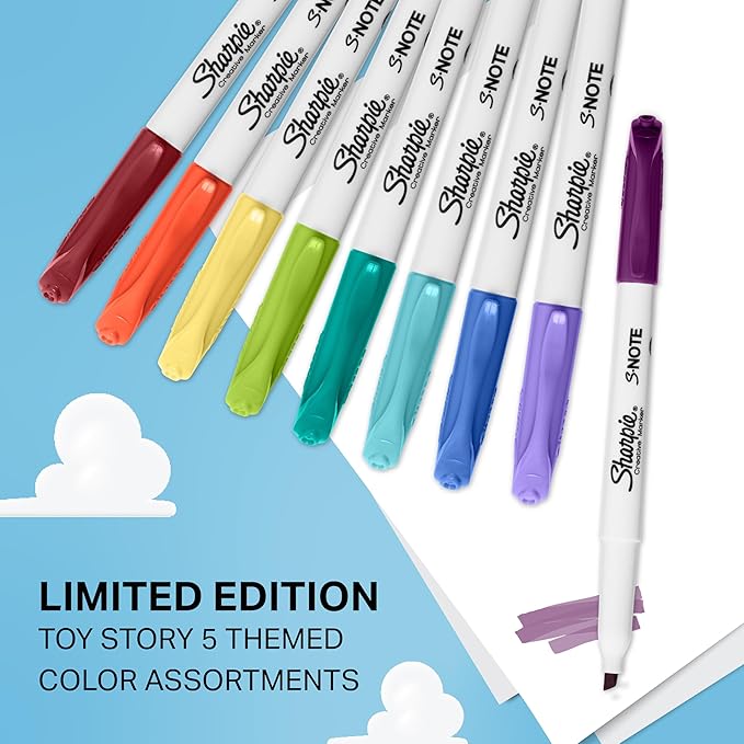 Sharpie S-Note Creative Highlighters, Toy Story 5 Packaging, Chisel Tip - Image 2