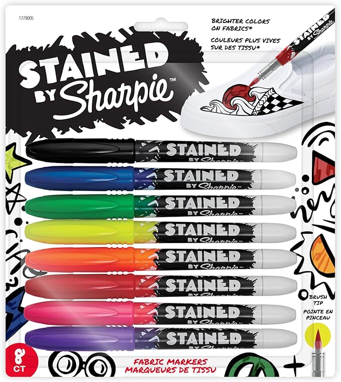 Sharpie Stained Fabric Markers, Brush Tip by Unknown