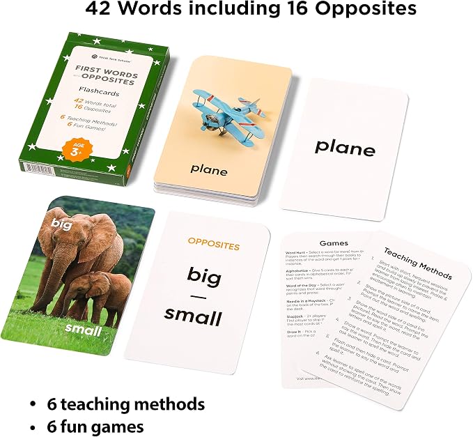 Award-Winning First Words & Opposites Flash Cards - Image 3