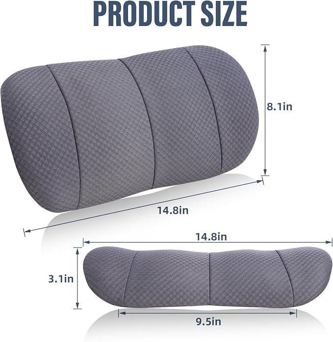 KAYI Lumbar Support Pillow for Car, Memory Foam Lumbar Pillow - Image 2