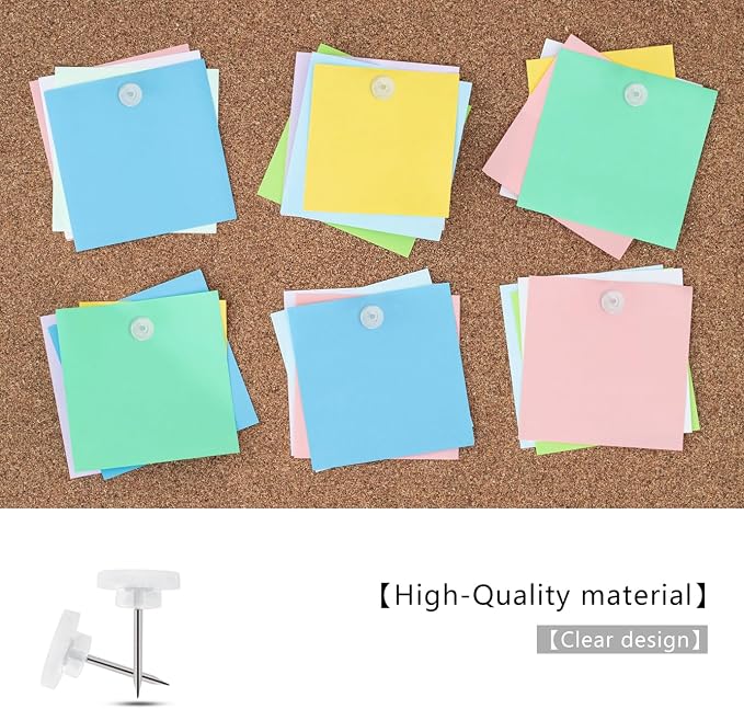 DEEINN 120 Count Clear Push Pins - Image 3
