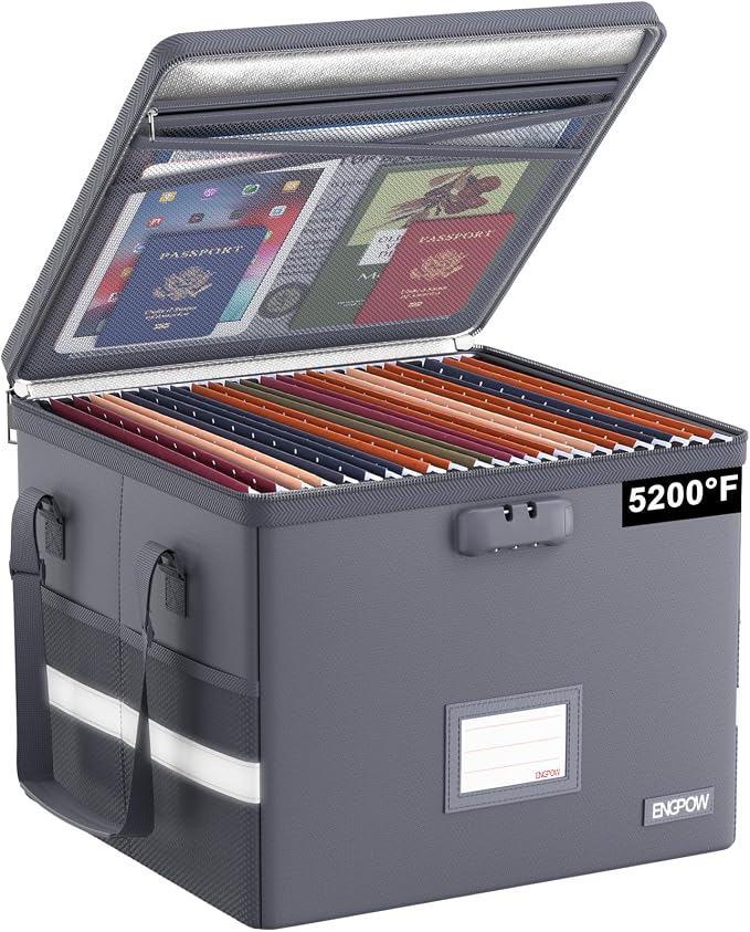 ENGPOW 5200°F File Box Fireproof Document Box by ENGPOW