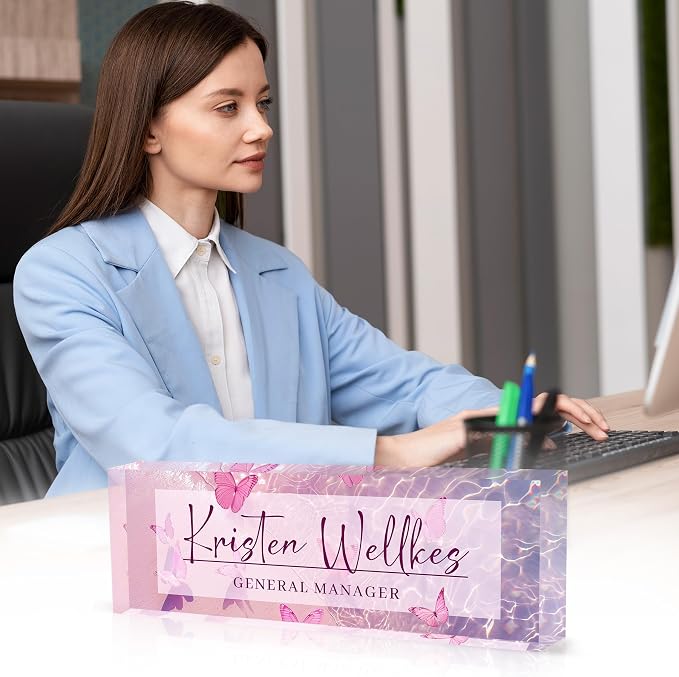 Personalized Office Name Plate, Custom Name Plate - Image 3