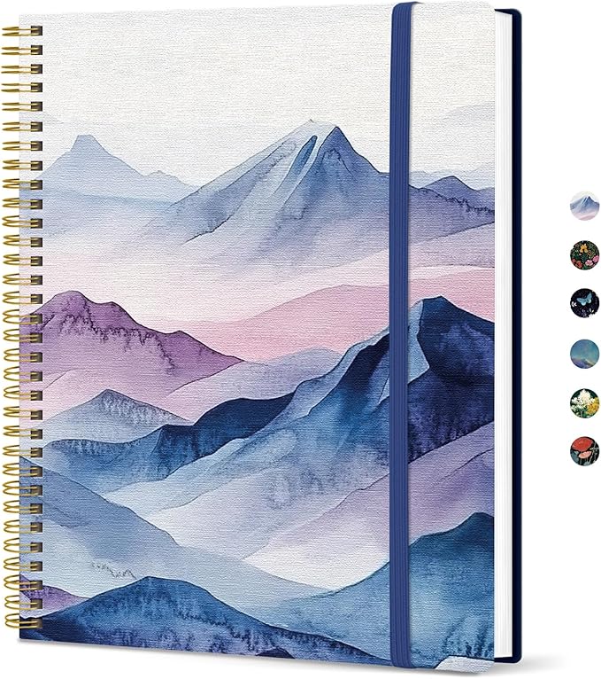 Taja Large Spiral Lined Journal by Taja