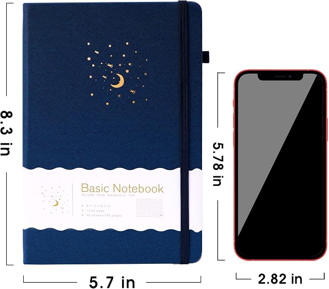 CAGIE Lined Journal Notebook for Work, Hardcover Notebook Journal - Image 6