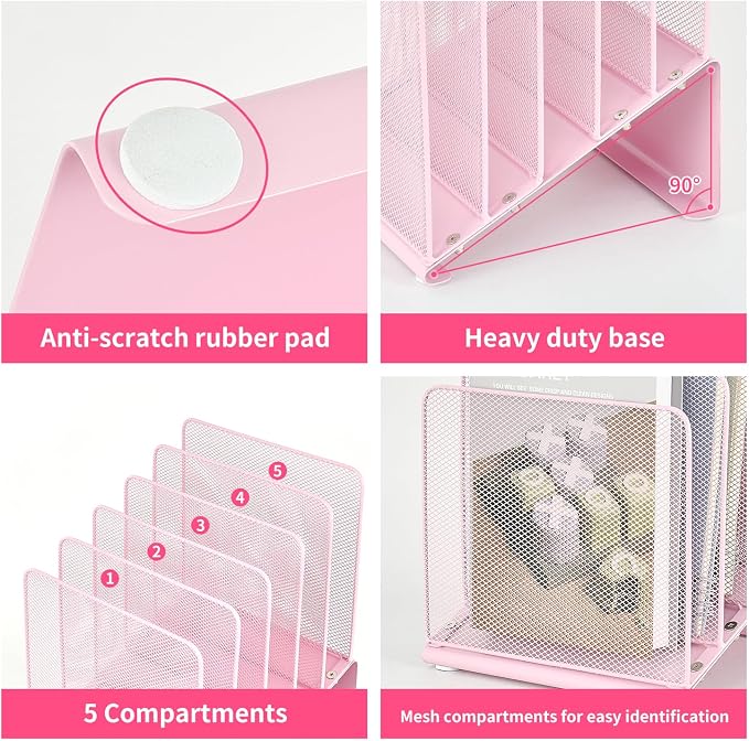 LEKETREE File Organizer for Desk, Desk Organizer - Image 4