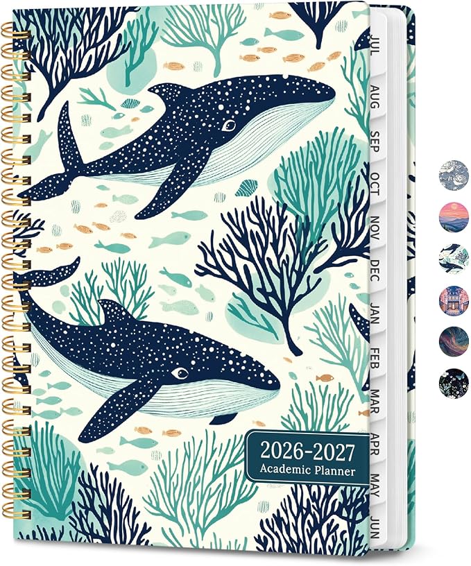 Planner 2026-2027, Hardcover Monthly and Weekly Academic Planner July 2026 by Zotia