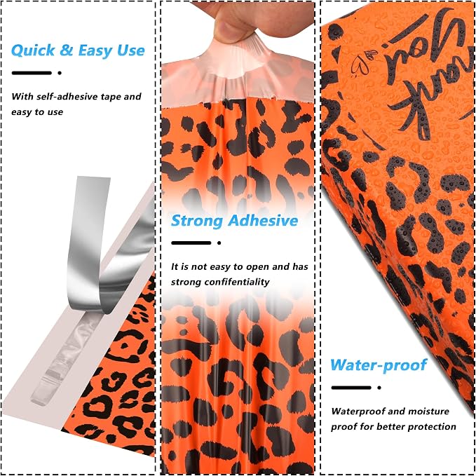 Thank You Poly Mailer 10x13 Inch 25 Pcs, Waterproof and Tear-Resistant Shipping - Image 3