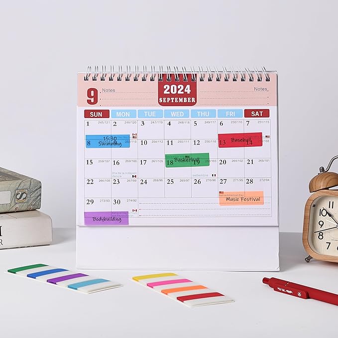 Mr. Pen- Sticky Index Tabs, 240 Pcs, Vibrant Sticky Tabs for Notebooks, Page Markers, Page Tabs for Binders, Page Tabs Sticky Tabs for Books, Notebook Tabs, Book Sticky Tabs for Notebooks-DeskLoop Office