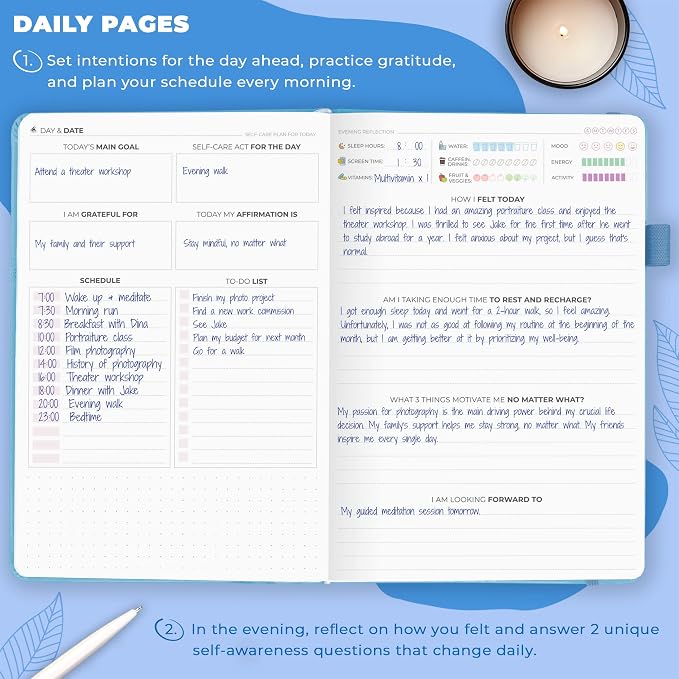 Clever Fox Self-Care Journal – Daily Reflection Notebook – Mental Health & - Image 4