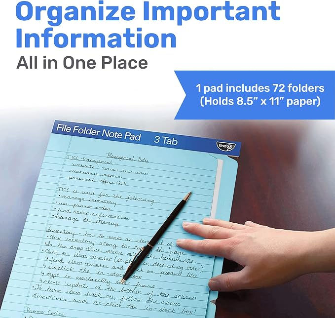 Find It File Folder Notepad - Image 2
