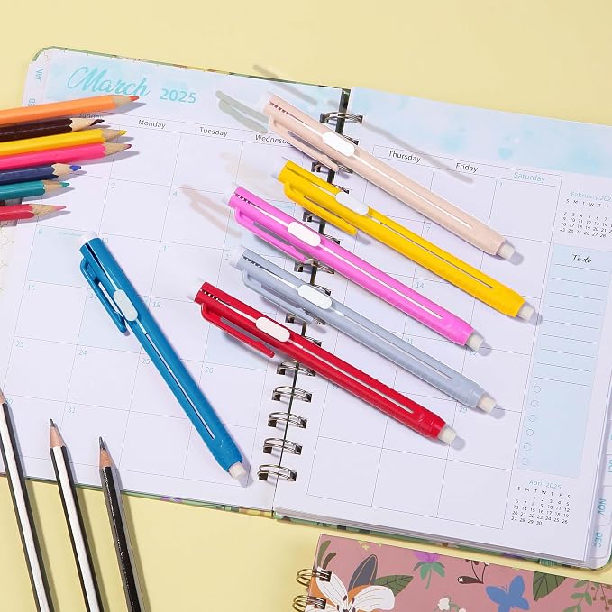 Mr. Pen- Retractable Mechanical Eraser Pens, 6 Pack, Ice Cream Colors | - Image 8