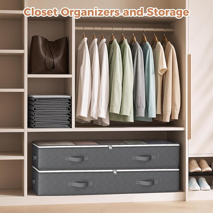 Budding Joy 90L Under Bed Storage Containers, Closet Organizers and Storage Bins - Image 6