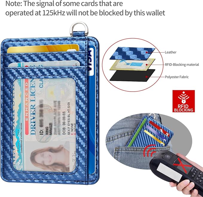 Slim Minimalist Front Pocket Wallet, RFID Blocking Credit Card Holder Wallet - Image 4
