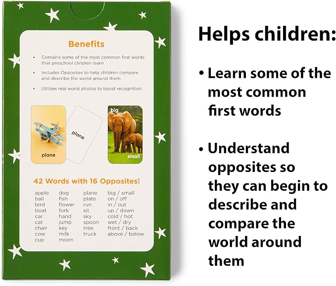 Award-Winning First Words & Opposites Flash Cards - Image 4