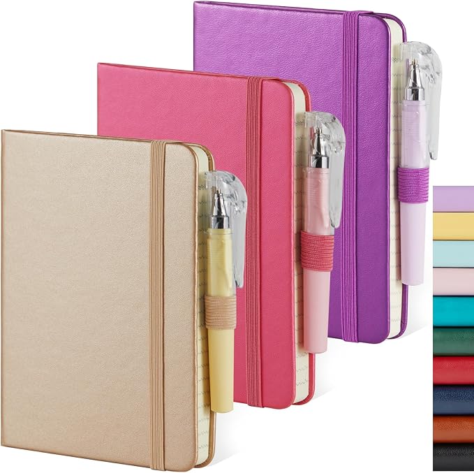 NIRMIRO 3 Pack Pocket Notebook Journal by NIRMIRO
