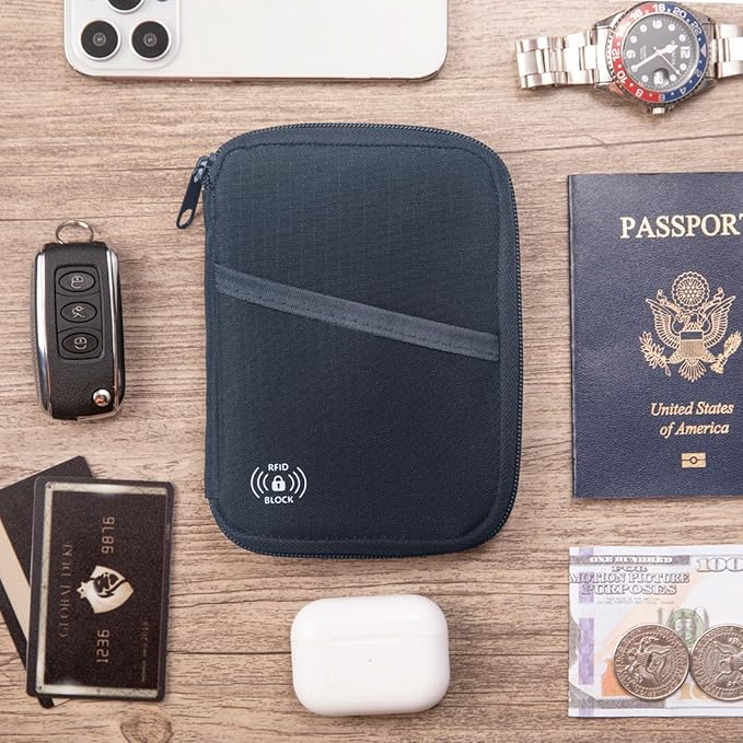 FIREDOG Passport Holder for Travel, RFID Blocking Passport Holder & Travel - Image 5